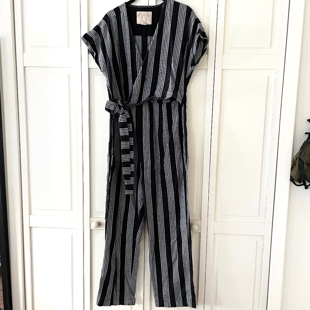 Ace&Jig Wrap Jumper stripe jumpsuit, Forte, size M
